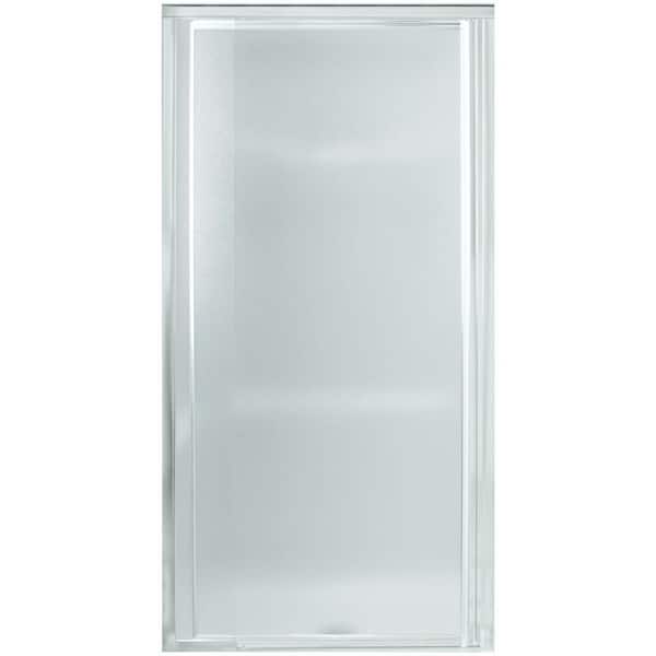 STERLING Vista Pivot II 23-27 in. x 66 in. Framed Pivot Shower Door in Silver with Handle