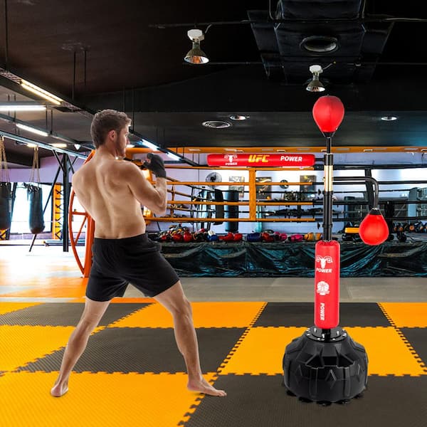 VEVOR Boxing Speed Trainer Adjustable Height Spinning Bar Training Boxing  Ball with Reflex Bar & Gloves for Adult and Kid, Red DGNQJBD2SDQRED001V0 -  The Home Depot
