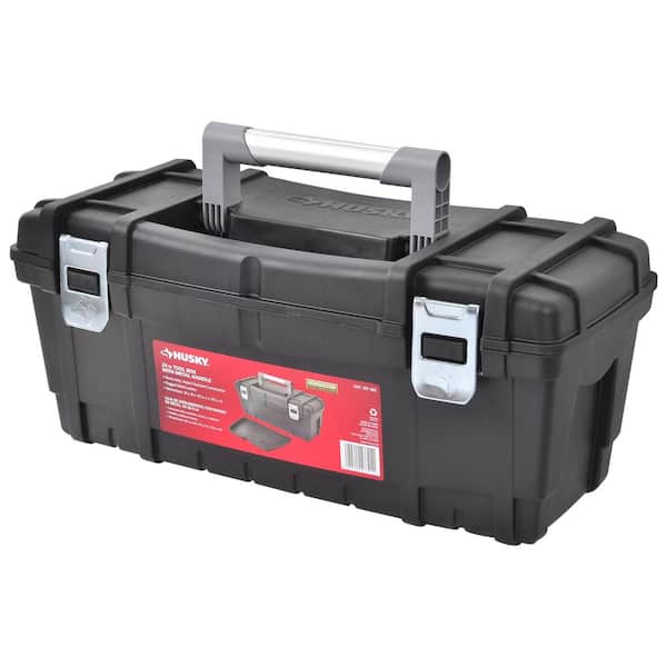 Husky 16 in. Tool Box with Metal Latch-209267 at The Home Depot