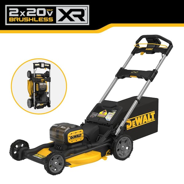 DEWALT 20V MAX 21 in. Brushless Cordless Battery Powered Push Lawn Mower Kit with (2) 10 Ah Batteries & Chargers