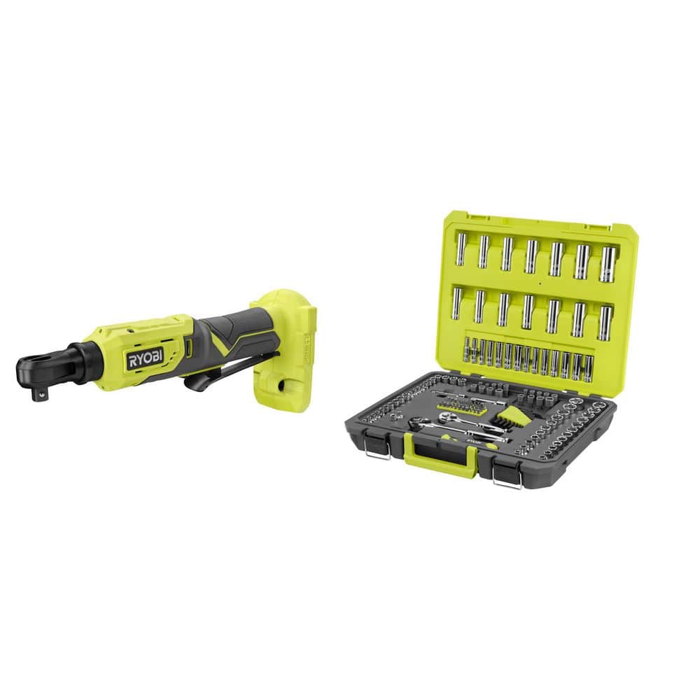 ONE+ 18V Cordless 3/8 in. 4-Position Ratchet (Tool Only) & 1/4 in. and 3/8 in. Drive Mechanics Set (156-Piece) price history on PriceWatchPro