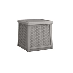 Elements Dove Gray Outdoor Side Table Ice Cube