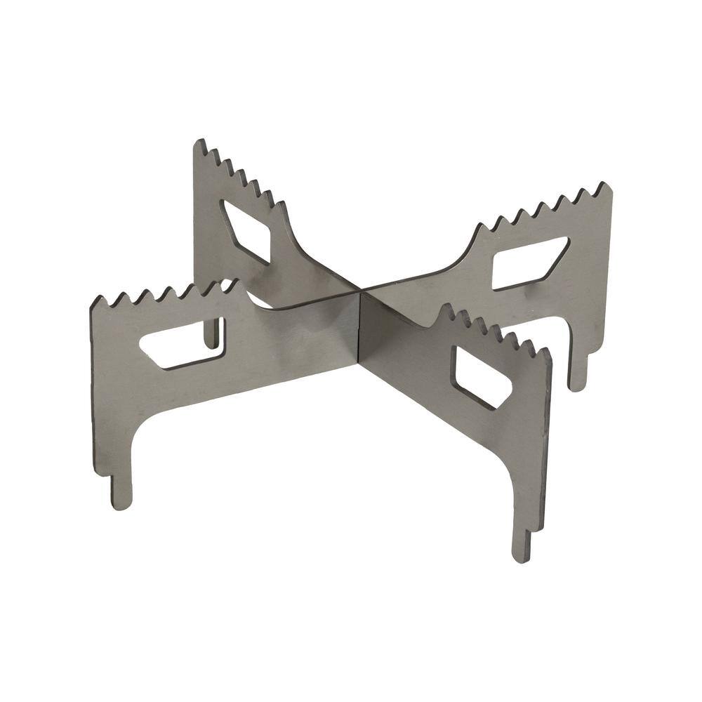 Compact Stainless Steel Smokeless Fire Pit Accessory Kit