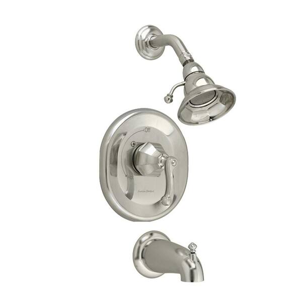 American Standard Dazzle 1-Handle 3-Function Tub and Shower Faucet Trim Kit in Brushed Nickel (Valve Not Included)