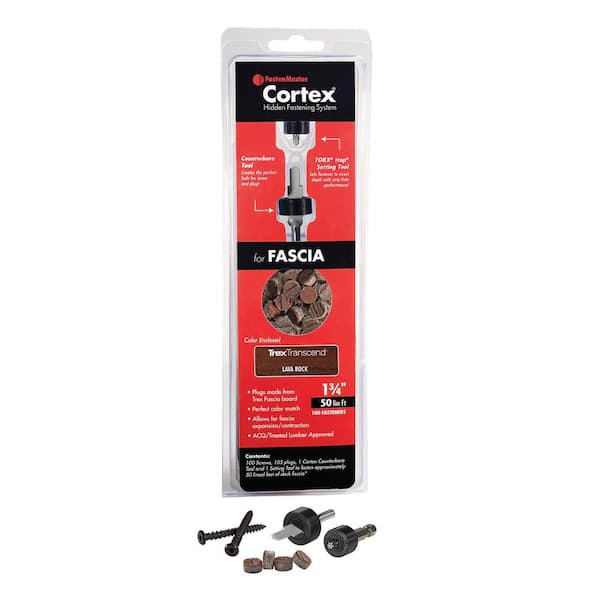 Cortex 1-3/4 in. Fascia Screws w/ Plugs TORX Tap