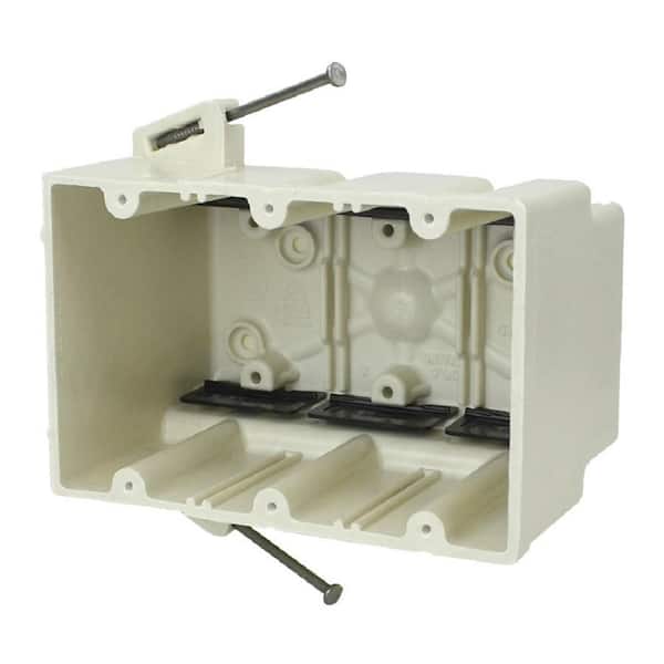 Allied Moulded Products 3-Gang 56-1/2 cu. in. New Work Switch or Receptacle Box