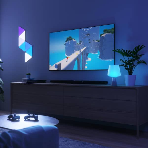 Nanoleaf Shapes-Triangles Smarter Kit NL47-7003TW-7PK - The Home Depot
