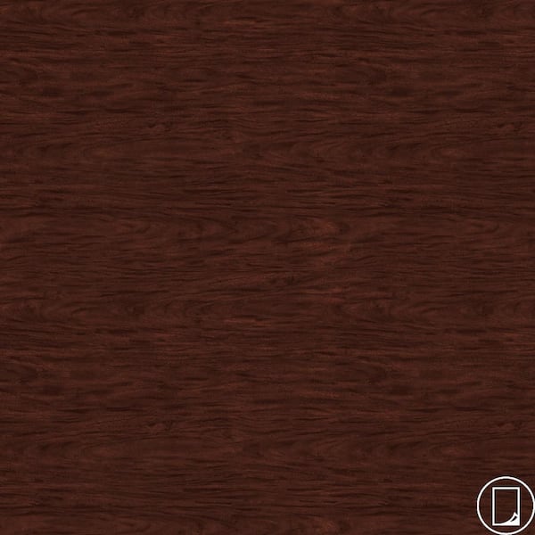 Wilsonart 4 ft. x 8 ft. Laminate Sheet in RE-COVER Figured Mahogany with Premium FineGrain Finish