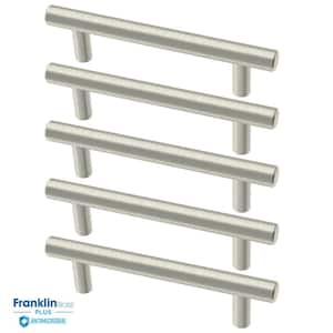 Antimicrobial Properties Solid Bar 3-3/4 in. (96 mm) Stainless Steel Pulls (5-Pack)
