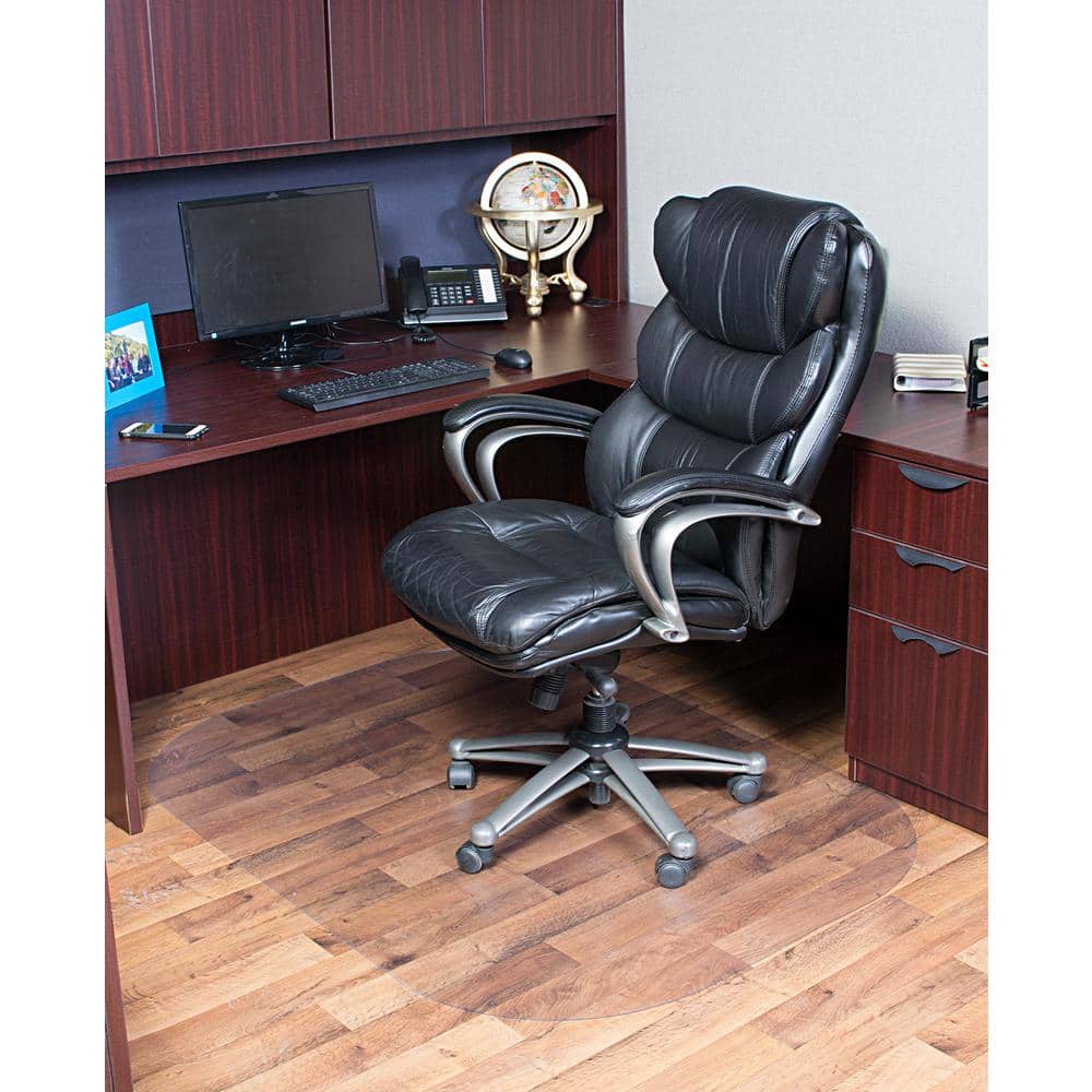 Evolve Clear Vinyl Rectangular Office Chair Mat 45" x 60"