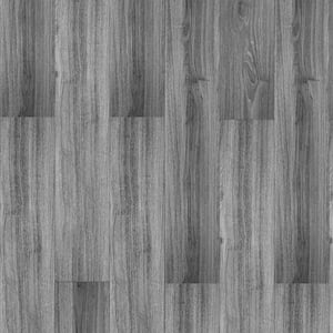 Deep Grey 6x36 Water Resistant Peel and Stick Vinyl Floor Tile, Self-Adhesive Flooring(54sq.ft./case)