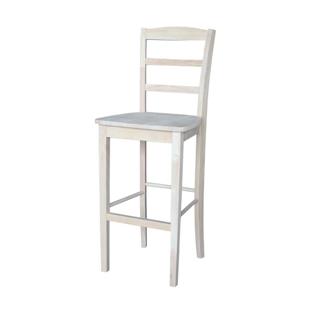 Madrid 30-Inch Unfinished Parawood Bar Stool