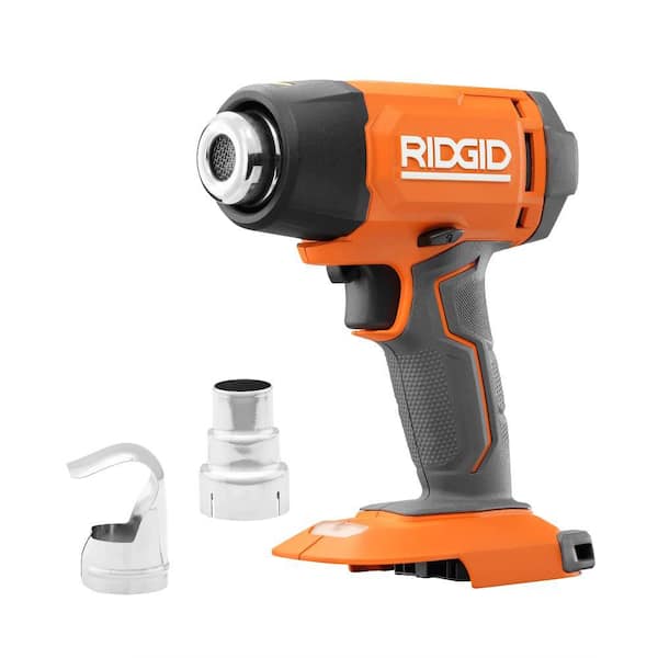 RIDGID 18V Cordless 2 Tool Combo Kit w Brushless 1 2 in. Impact Wrench Heat Gun 4.0 Ah MAX Output Battery and Charger R86012K R860435B The Home Depot