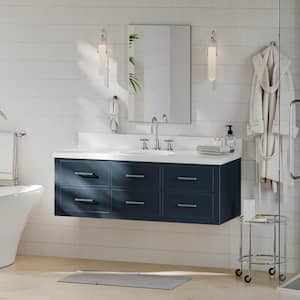Hutton 54 in. W x 22 in. D x 18 in. H Bath Vanity Cabinet without Top in Midnight Blue