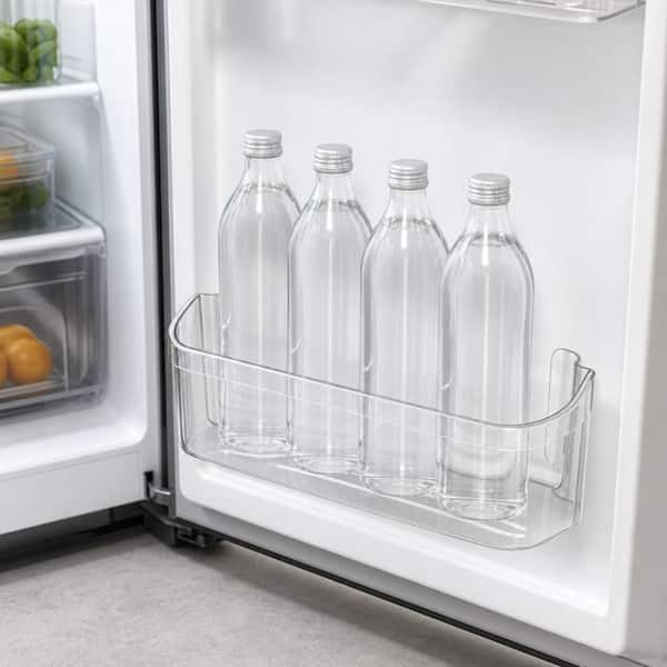 Refrigerator Bottom Door Bin, Clear Durable Replacement Shelf Plastic Easy To Install, Frigidaire Compatible 1-Pack