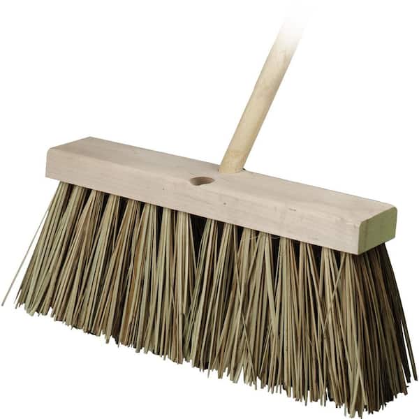 Bon Tool 16 in. Street Push Broom with Palmyra Bristles