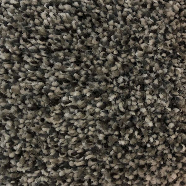 Home Decorators Collection Perfected I  - Fancy - Gray 40 oz. SD Polyester Texture Installed Carpet