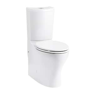 Persuade Curv 2-Piece 1.6/1.0 GPF Dual Flush Elongated Toilet in White, Seat Included