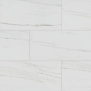 Cirrus White 16 in. x 32 in. Matte Stone Look Porcelain Floor Tile (397.6 sq. ft./Pallet)