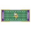 FANMATS Minnesota Vikings 3 ft. x 6 ft. Football Field Runner Rug