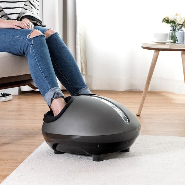 Comfier Shiatsu Foot Massager Machine, Kneading Foot and Back Massager with Heat Wm-5913, Size: One size, Black