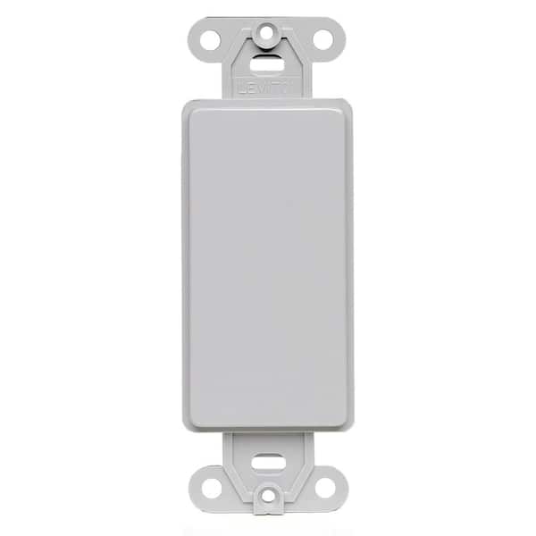 Leviton Decora 1-Gang Gray Nylon Wall Plate Adapter Insert (1-Pack) 80414-GY