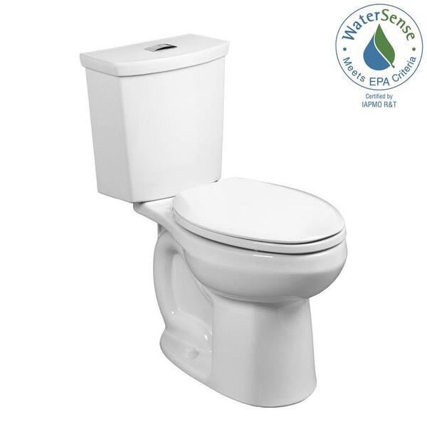American Standard H2Option Tall Height 2-piece 0.92/1.28 GPF Dual Flush Elongated Toilet with Liner in White, Seat Not Included