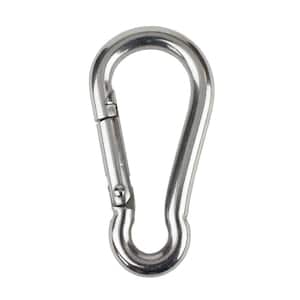 2 Pack Heavy Duty Stainless Steel Spring Snap ... SHONAN 4 Inch Carabiner Clips 