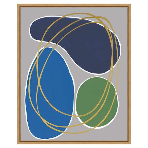 Amanti Art Modern Sense II by Regina Moore 23 in. W x 28 in. H. Canvas Wall Art Print Framed in Brown
