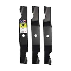 3 Heavy-Duty Blades for Many 50 in. Cut MTD, Cub Cadet, Troy-Bilt Mowers  Replaces OEM #'s 742-04068,759-04047,759-4047