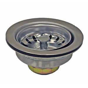 3-1/2 in. Basket Strainer Assembly in Stainless Steel