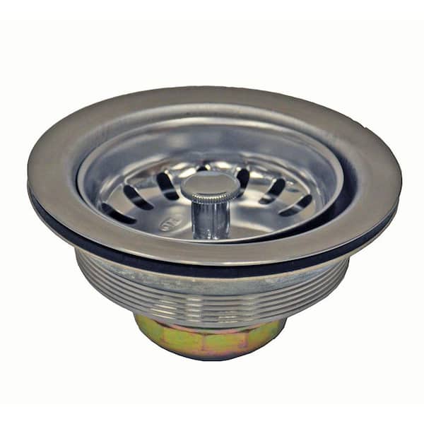 DANCO 3-1/2 in. Basket Strainer Assembly in Stainless Steel
