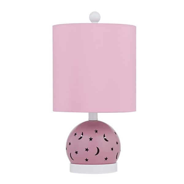 PAIR OF CASSE NOISETTE PINK TABLE LAMPS WITH CUSTOM SHADES