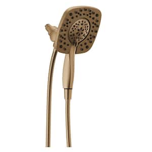 In2ition 4-Spray Dual Wall Mount Fixed and Handheld Showerhead 1.75 GPM in Champagne Bronze