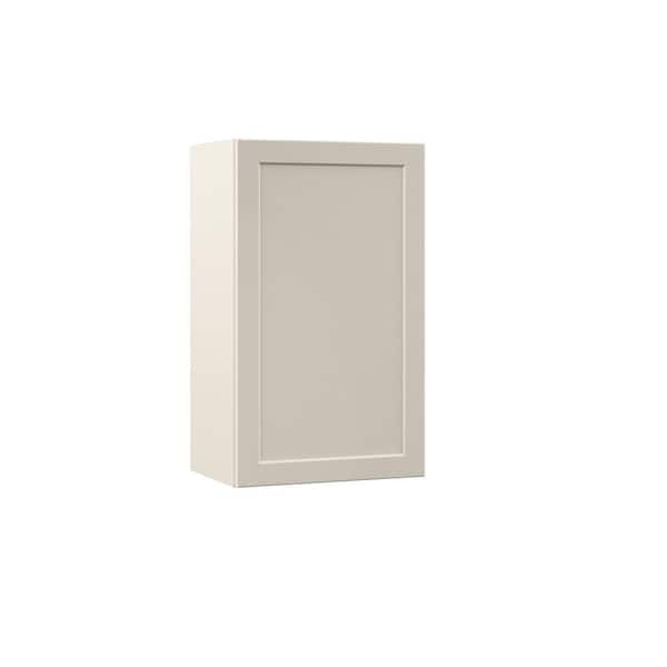 Hampton Bay Designer Series Melvern 18 in. W 12 in. D 30 in. H Assembled Shaker Wall Kitchen Cabinet in Cloud