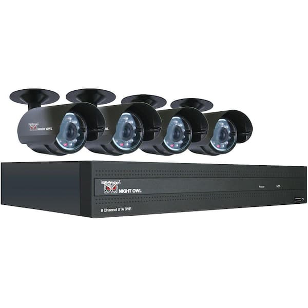 Night Owl 8 CH 500GB Surveillance System with 4 Indoor/Outdoor 420 TVL Cameras-DISCONTINUED
