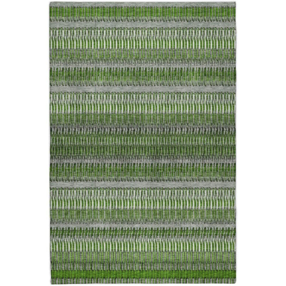 Dream Shag Premium Machine Washable Abstract ADS589 Green 3 ft. x 5 ft. Area Rug price history on PriceWatchPro