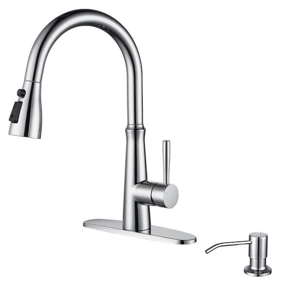 Orbital Single-Handle Pull-Down Sprayer Kitchen Faucet in Polished Chrome Orbital Single-Handle Pull-Down Sprayer Kitchen Faucet in Polished Chrome