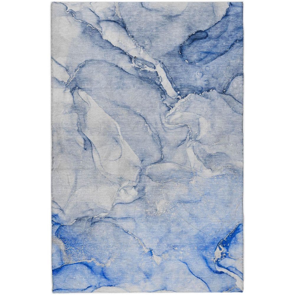Dream Shag Premium Machine Washable Abstract ADS516 Navy 9 ft. x 12 ft. Area Rug price history on PriceWatchPro