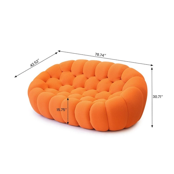 バブルスマッシャー　 Magic Home 98 in. W Armless 3-Seater Bubble Couch Floor Sofa