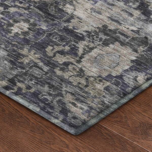 Mayfield Premium Machine Washable Abstract AMF2430 Purple 10 ft. x 14 ft. Area Rug