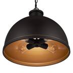 Tallulah 4-Light Oil Rubbed Bronze Pendant Hanging Light, Dome Kitchen Pendant Lighting