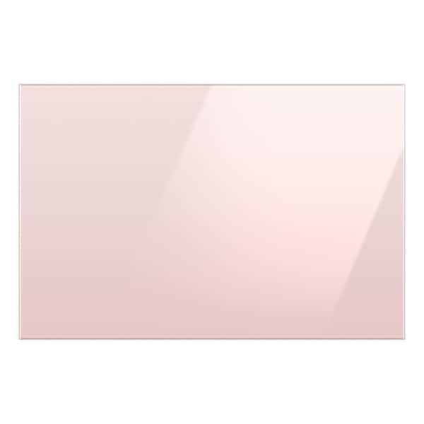Samsung Bespoke Bottom Panel in Pink Glass for 3-Door French Door Refrigerator