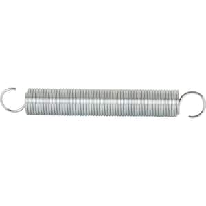 Extension Spring, Spring Steel Const, Nickel-Plated Finish, .105 GA x 1-1/16 in. x 7 in., Single Loop Open, (1-Pack)