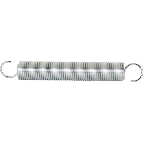 Everbilt Extension Spring, Spring Steel Const, Nickel-Plated Finish, .105 GA x 1-1/16 in. x 7 in., Single Loop Open, (1-Pack)
