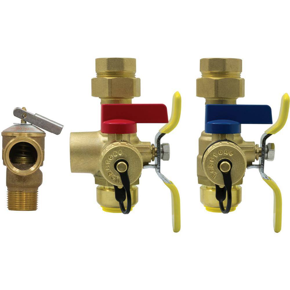 NIBCO 3/4 in. Brass FIP Union x PUSH Lead Free Hot & Cold Ball Valves ...