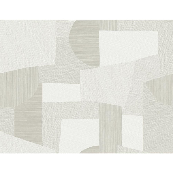 Seabrook Designs 60.75 sq. ft. Metallic Coconut Lahti Embossed Vinyl Unpasted Wallpaper Roll