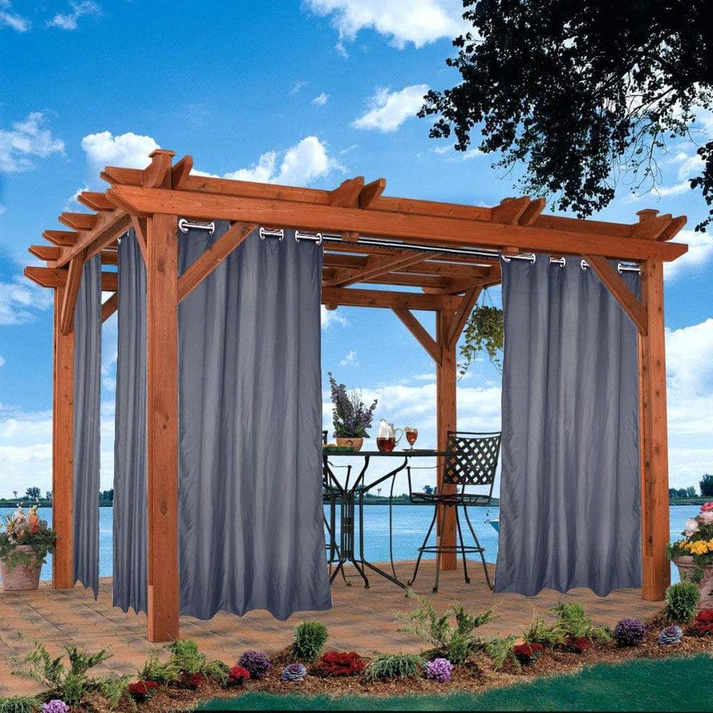 Gray Outdoor Other Blackout Curtain - 10 in. W x 12 in. L（Set of 2） price history on PriceWatchPro