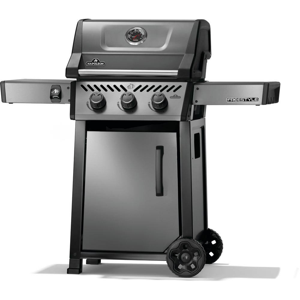 Napoleon Freestyle 365 Graphite Grey Propane Gas Grill with Stainless Steel Burners