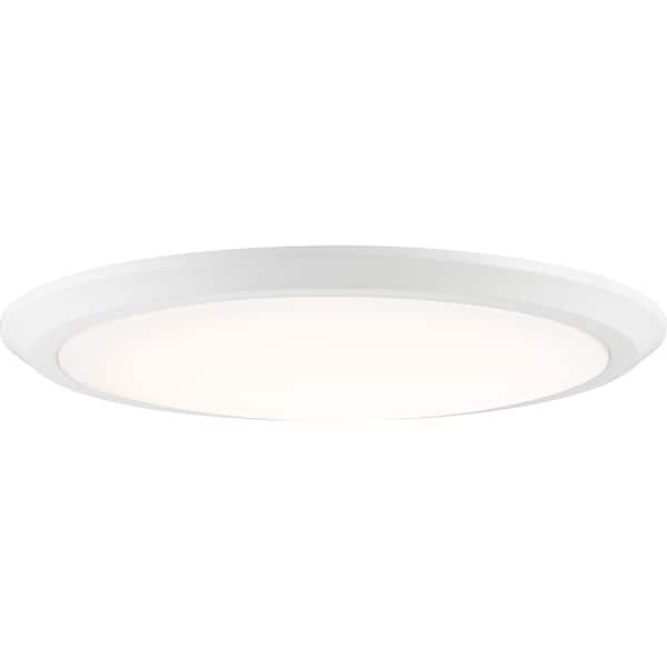 Quoizel Verge 20 in. White Lustre LED Flush Mount